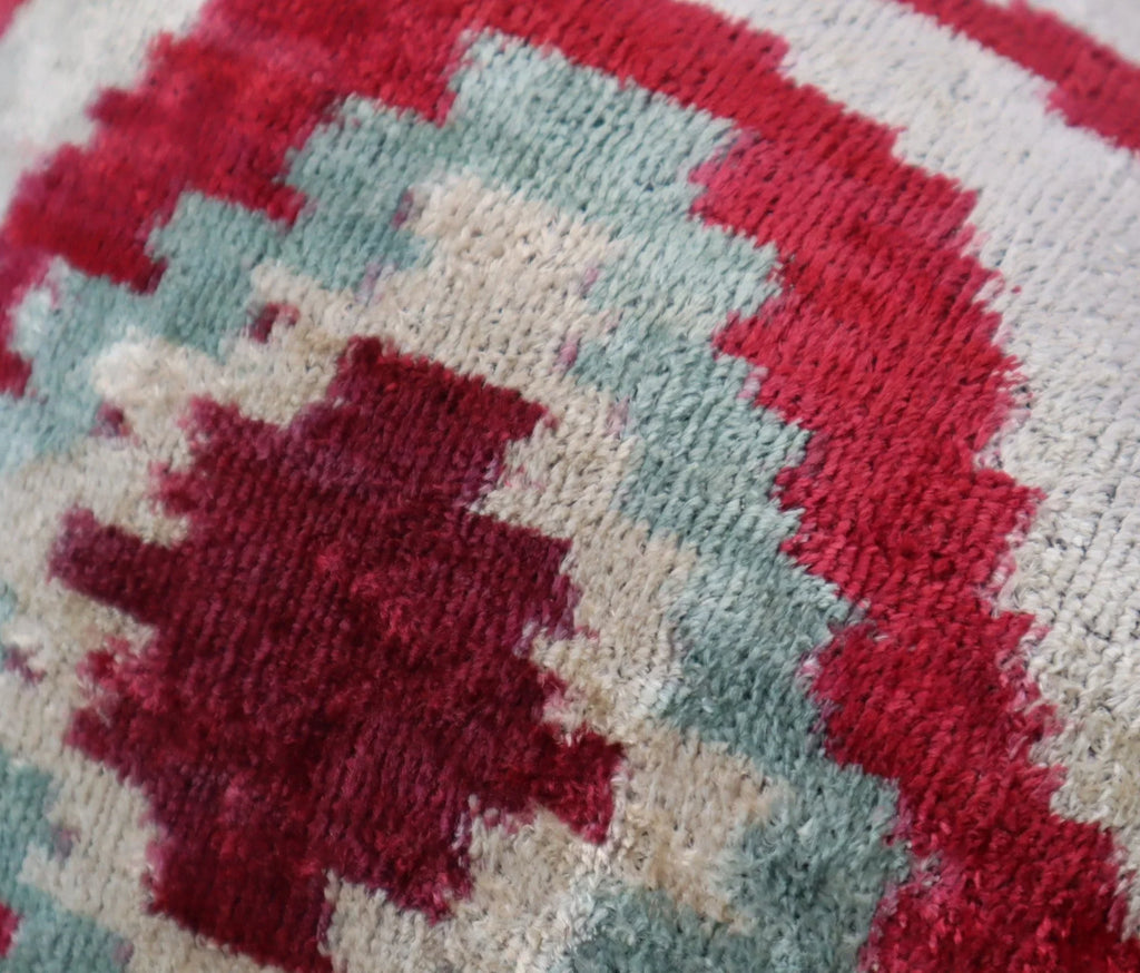 Canvello Decorative Gray Pink Geometric Throw Pillow Down Feather Filled - 16x24 in Canvello