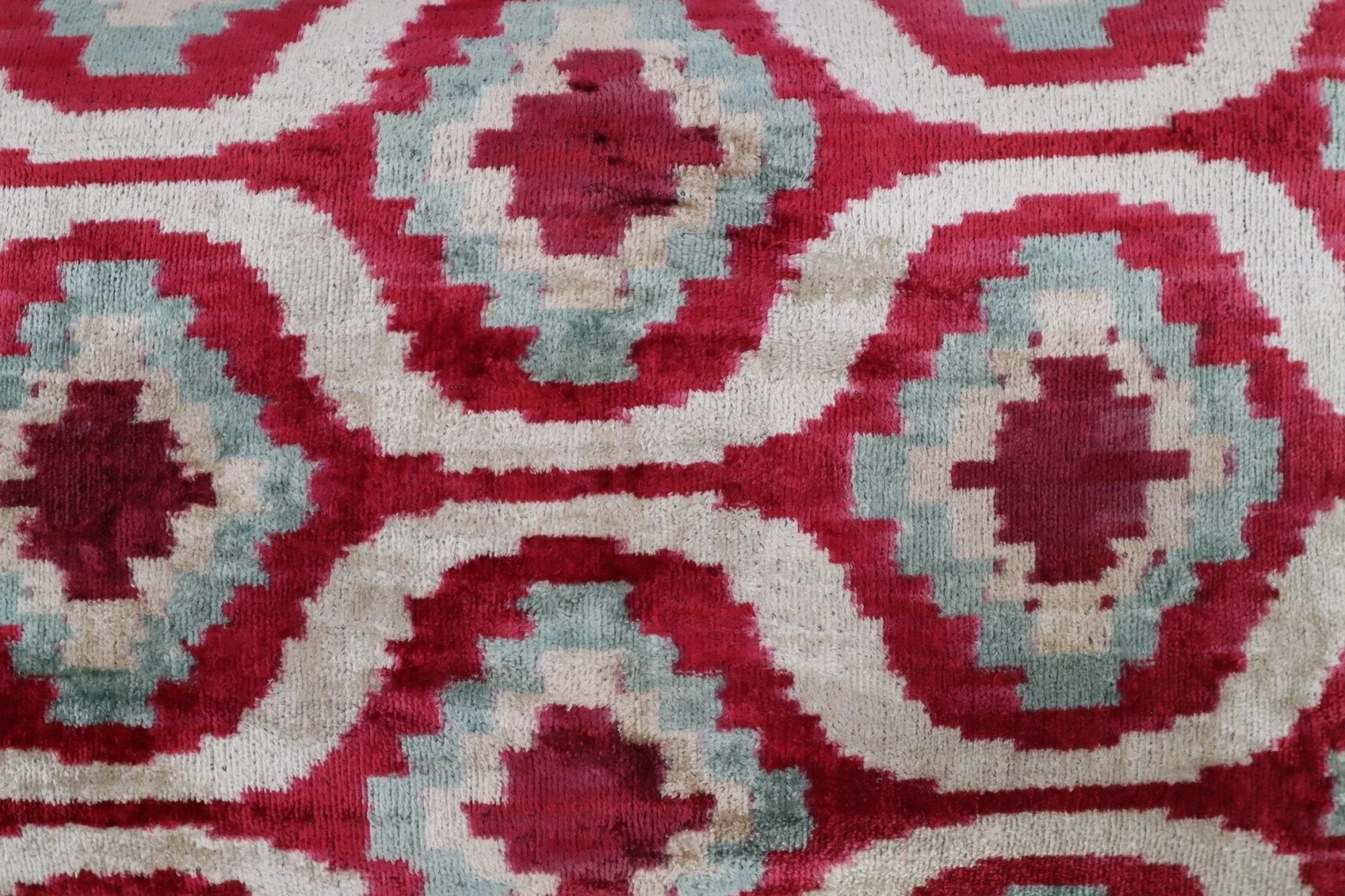 Canvello Decorative Gray Pink Geometric Throw Pillow Down Feather Filled - 16x24 in Canvello