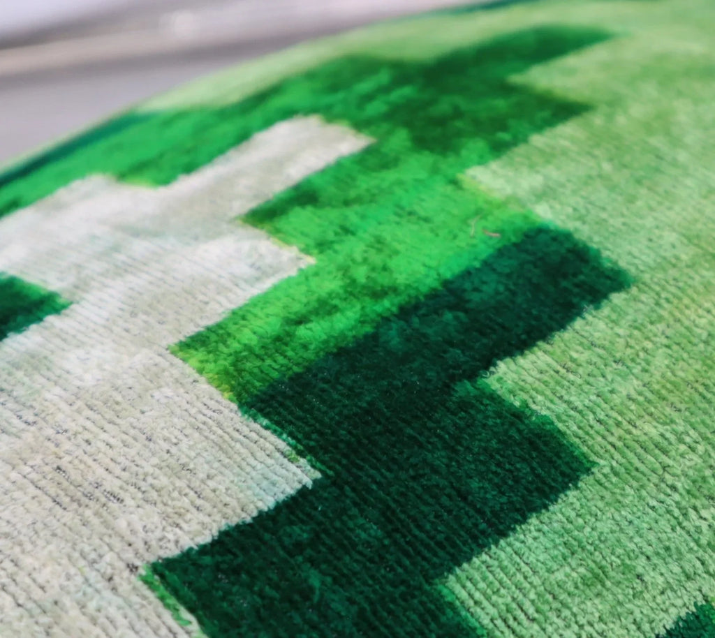 Canvello Decorative Green Throw Pillow Down Filled - 16x24 in Canvello