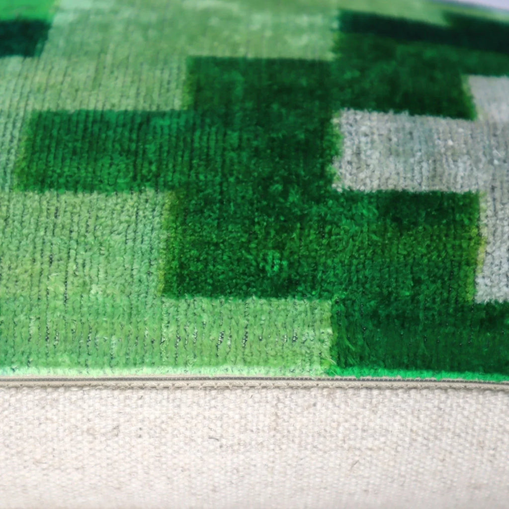 Canvello Decorative Green Throw Pillow Down Filled - 16x24 in Canvello