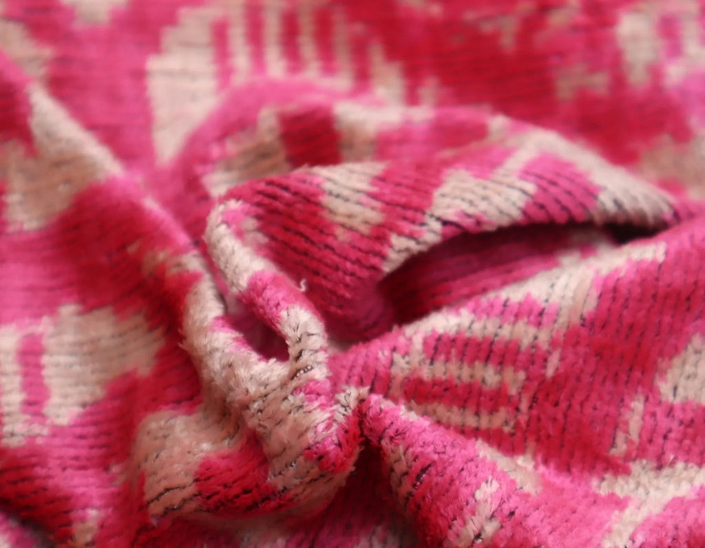 Canvello Decorative Pink Beige Geometric Throw Pillow Down Feather Filled - 16x24 in Canvello