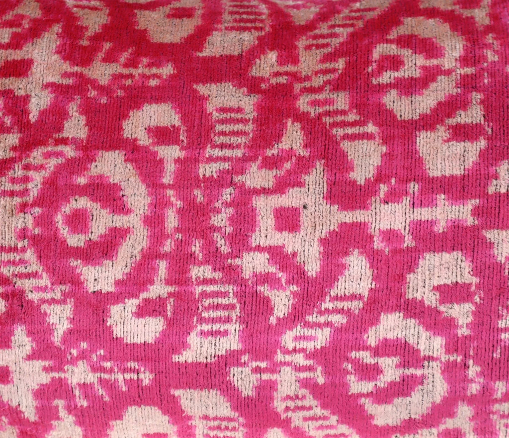 Canvello Decorative Pink Beige Geometric Throw Pillow Down Feather Filled - 16x24 in Canvello