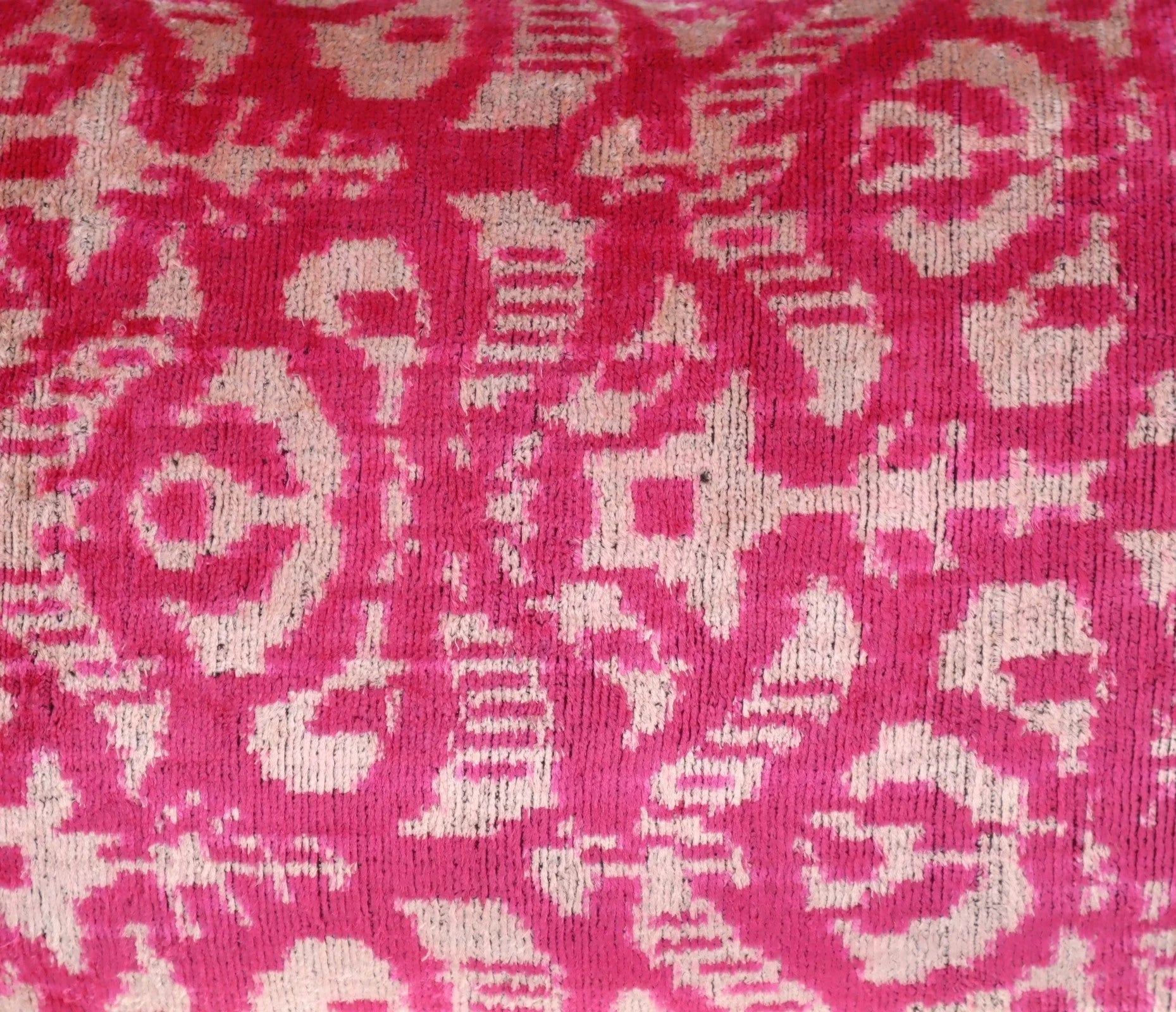 Canvello Decorative Pink Beige Geometric Throw Pillow Down Feather Filled - 16x24 in Canvello