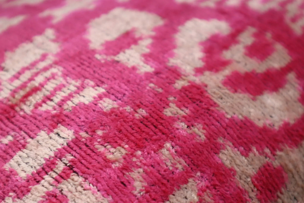 Canvello Decorative Pink Beige Geometric Throw Pillow Down Feather Filled - 16x24 in Canvello