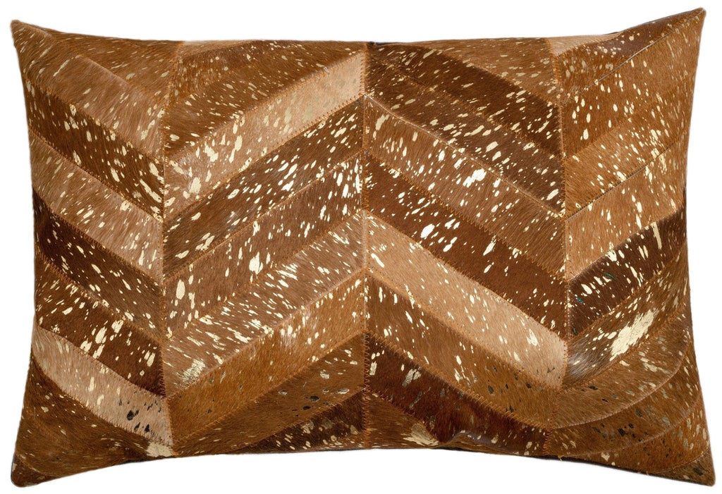 Canvello Genuine Cowhide Leather Decorative Throw Pillows - Handmade Patchwork Boho Accent Pillows For Sofa, Couch, Bed, Chair - Western Southwestern Farmhouse Pillow Covers With Feather Down Insert Included) Canvello