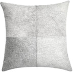 Canvello Genuine Cowhide Leather Decorative Throw Pillows - Handmade Patchwork Boho Accent Pillows For Sofa, Couch, Bed, Chair - Western Southwestern Farmhouse Pillow Covers With Feather Down Insert Included) Canvello