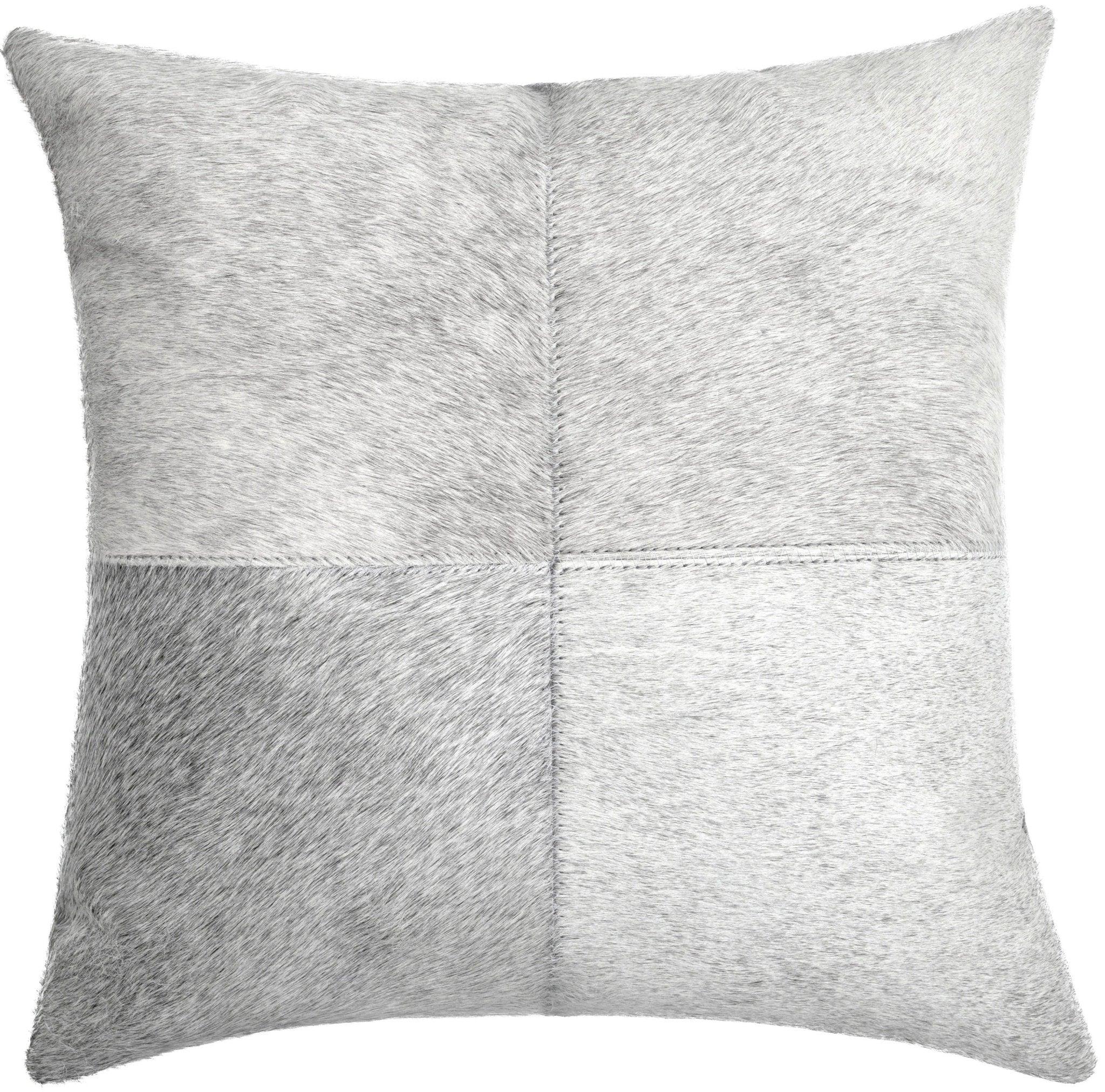 Canvello Genuine Cowhide Leather Decorative Throw Pillows - Handmade Patchwork Boho Accent Pillows For Sofa, Couch, Bed, Chair - Western Southwestern Farmhouse Pillow Covers With Feather Down Insert Included) Canvello