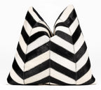 Canvello Genuine Cowhide Leather Decorative Throw Pillows - Handmade Patchwork Boho Accent Pillows For Sofa, Couch, Bed, Chair - Western Southwestern Farmhouse Pillow Covers With Feather Down Insert Included Canvello