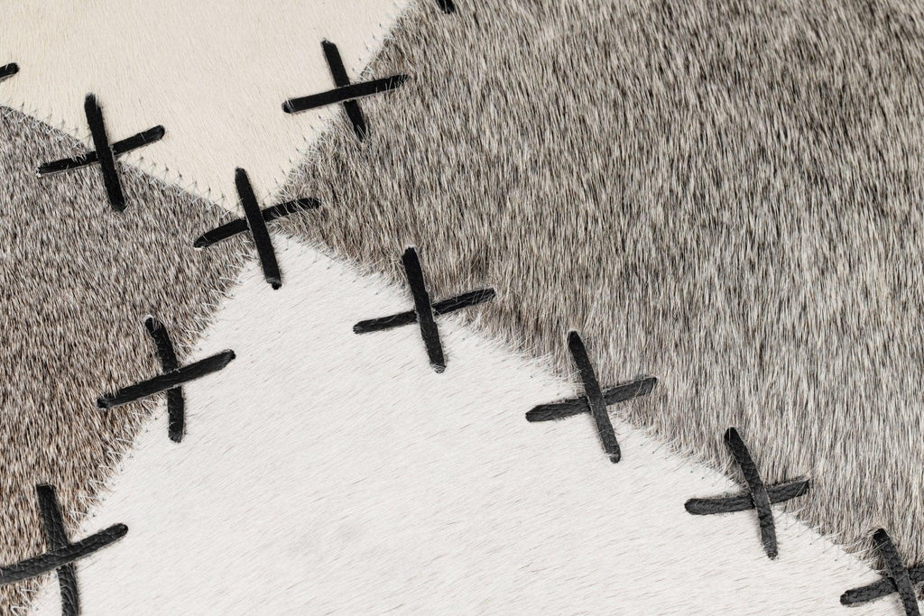 Canvello Genuine Cowhide Leather Decorative Throw Pillows - Handmade Patchwork Boho Accent Pillows For Sofa, Couch, Bed, Chair - Western Southwestern Farmhouse Pillow Covers With Feather Down Insert Included Canvello