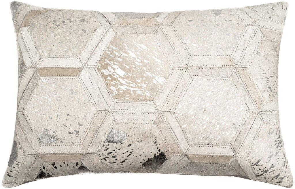 Canvello Genuine Cowhide Leather Decorative Throw Pillows - Handmade Patchwork Boho Accent Pillows For Sofa, Couch, Bed, Chair - Western Southwestern Farmhouse Pillow Covers With Feather Down Insert Included Canvello