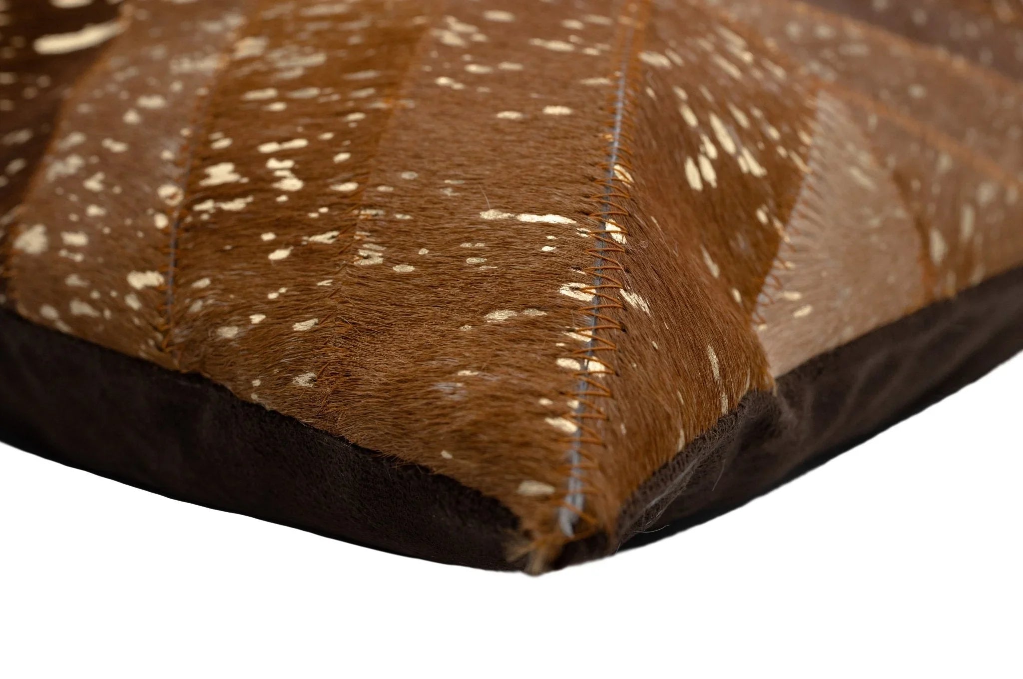 Canvello Genuine Cowhide Leather Decorative Throw Pillows - Handmade Patchwork Boho Accent Pillows For Sofa, Couch, Bed, Chair - Western Southwestern Farmhouse Pillow Covers With Feather Down Insert Included) Canvello