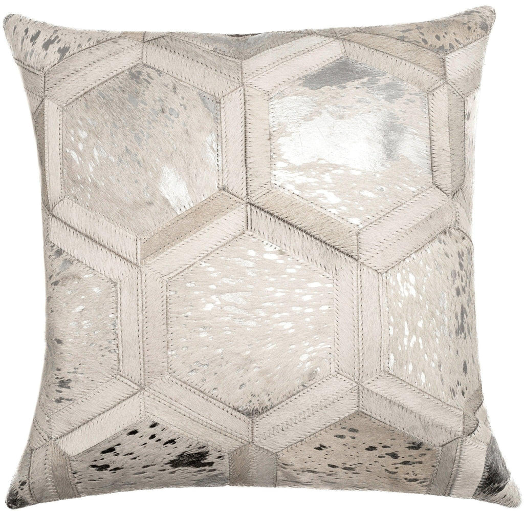 Canvello Genuine Cowhide Leather Decorative Throw Pillows - Handmade Patchwork Boho Accent Pillows For Sofa, Couch, Bed, Chair - Western Southwestern Farmhouse Pillow Covers With Feather Down Insert Included Canvello