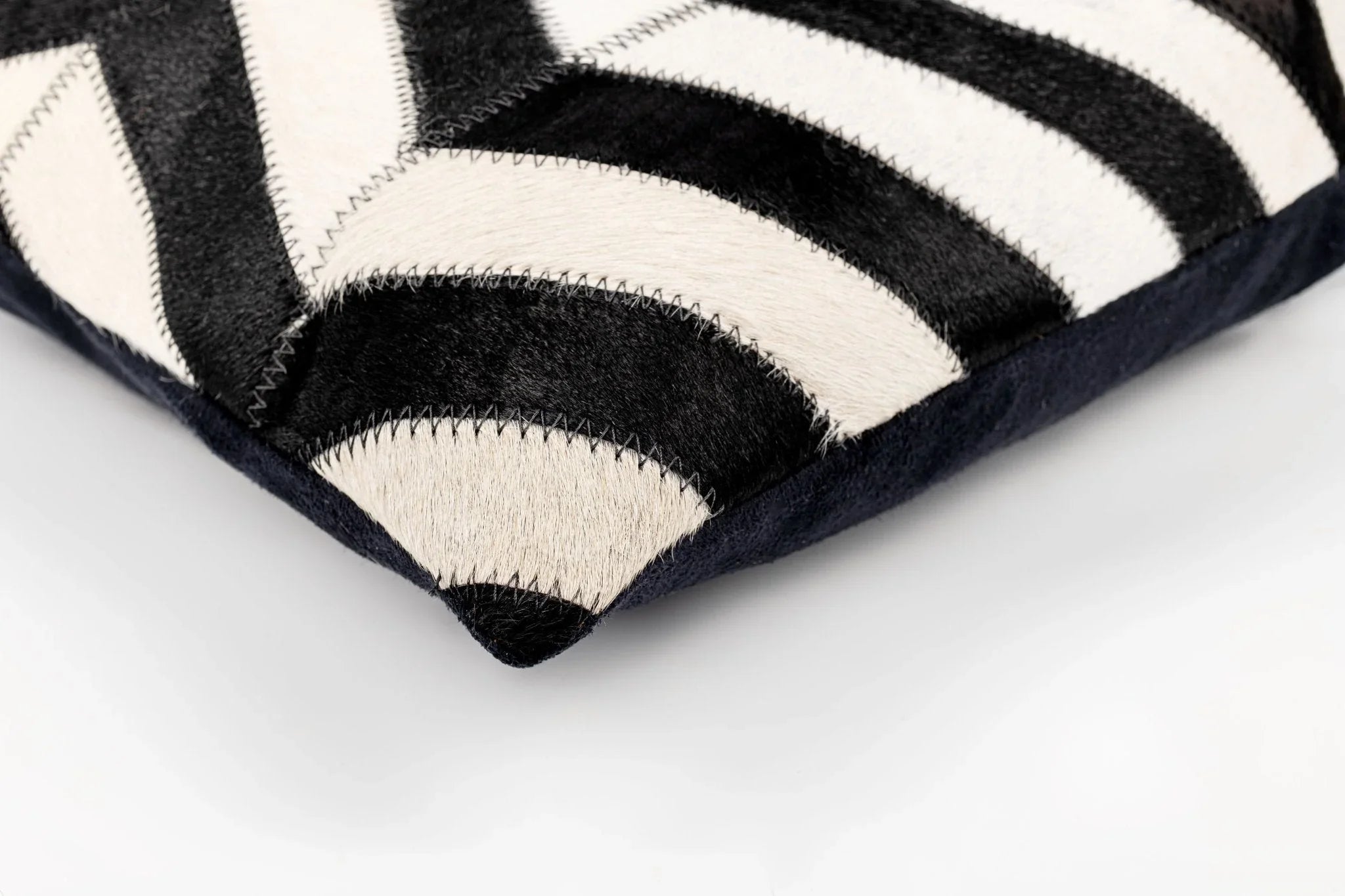 Canvello Genuine Cowhide Leather Decorative Throw Pillows - Handmade Patchwork Boho Accent Pillows For Sofa, Couch, Bed, Chair - Western Southwestern Farmhouse Pillow Covers With Feather Down Insert Included Canvello