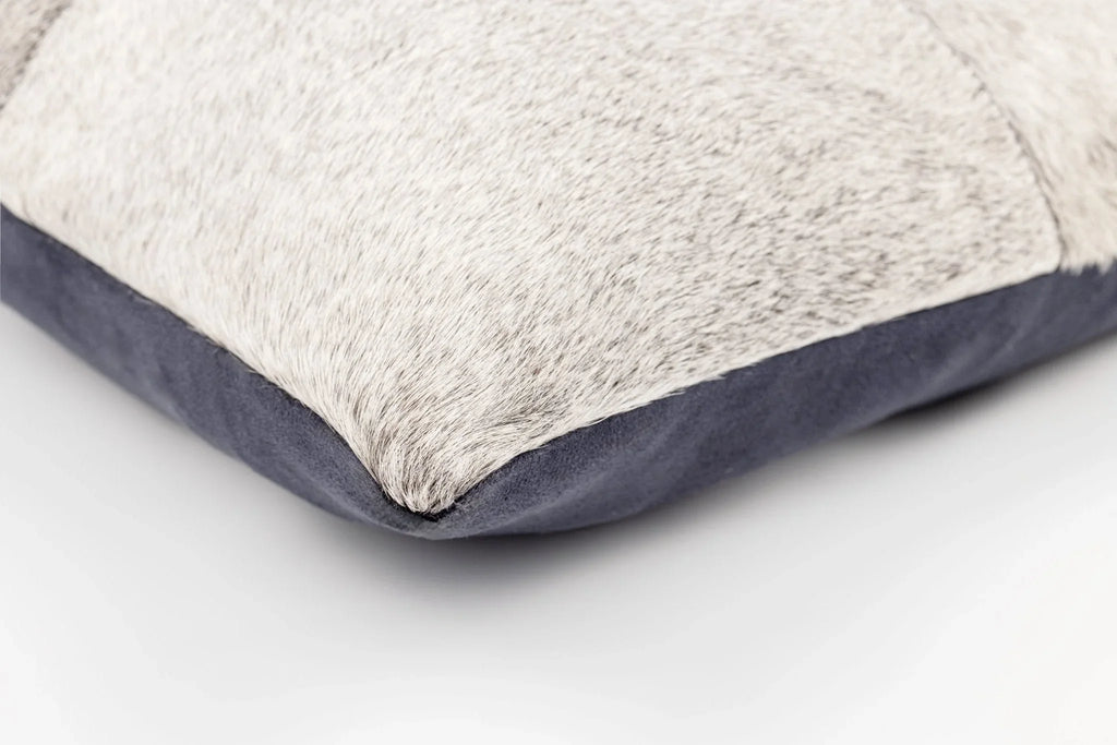 Canvello Genuine Cowhide Leather Decorative Throw Pillows - Handmade Patchwork Boho Accent Pillows For Sofa, Couch, Bed, Chair - Western Southwestern Farmhouse Pillow Covers With Feather Down Insert Included Canvello