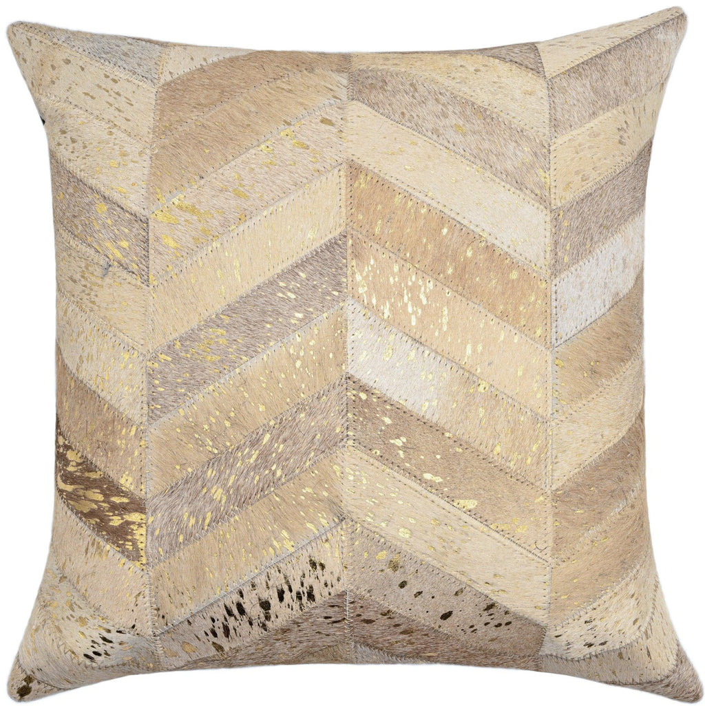 Canvello Genuine Cowhide Leather Decorative Throw Pillows - Handmade Patchwork Boho Accent Pillows For Sofa, Couch, Bed, Chair - Western Southwestern Farmhouse Pillow Covers With Feather Down Insert Included) Canvello