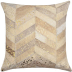 Canvello Genuine Cowhide Leather Decorative Throw Pillows - Handmade Patchwork Boho Accent Pillows For Sofa, Couch, Bed, Chair - Western Southwestern Farmhouse Pillow Covers With Feather Down Insert Included) Canvello