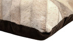 Canvello Genuine Cowhide Leather Decorative Throw Pillows - Handmade Patchwork Boho Accent Pillows For Sofa, Couch, Bed, Chair - Western Southwestern Farmhouse Pillow Covers With Feather Down Insert Included) Canvello