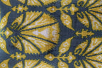 Canvello Gold Gray Handmade 16x24 Silk Velvet Pillow, Organic Veg Dyed, Down/feather Filled, back view - House Of Avana
