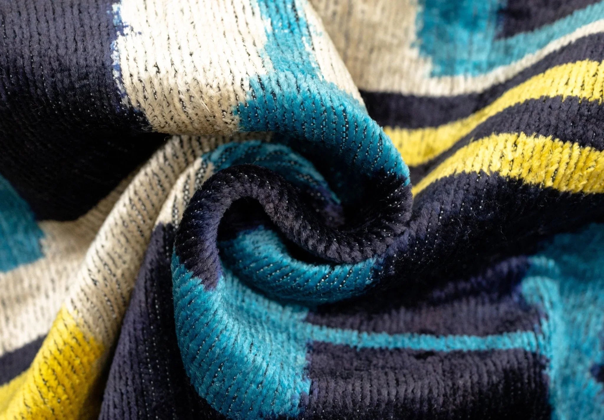 Canvello Green Blue  Handmade 16x24 Silk Velvet Pillow, Organic Veg Dyed, Down/Feather Filled Canvello