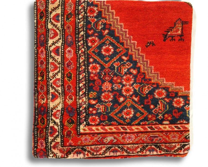 Canvello Hand Knotted Vintage Farahan Rug Pillow - 20"X20" Canvello