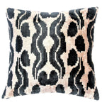 Canvello Handmade Black and Gold Pillows, front view - House Of Avana