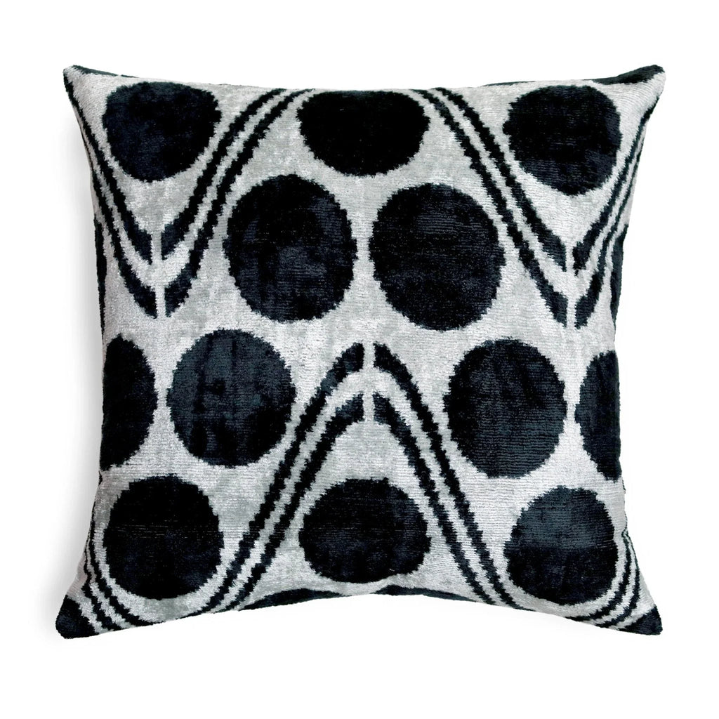 Canvello Handmade Black & White Velvet Throw Pillows - 20x20 Canvello