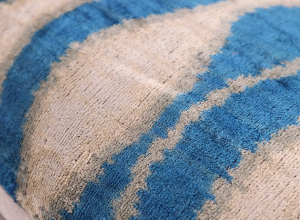 Canvello Handmade Blue Gray Pillows For Couch - 16x24 in Canvello