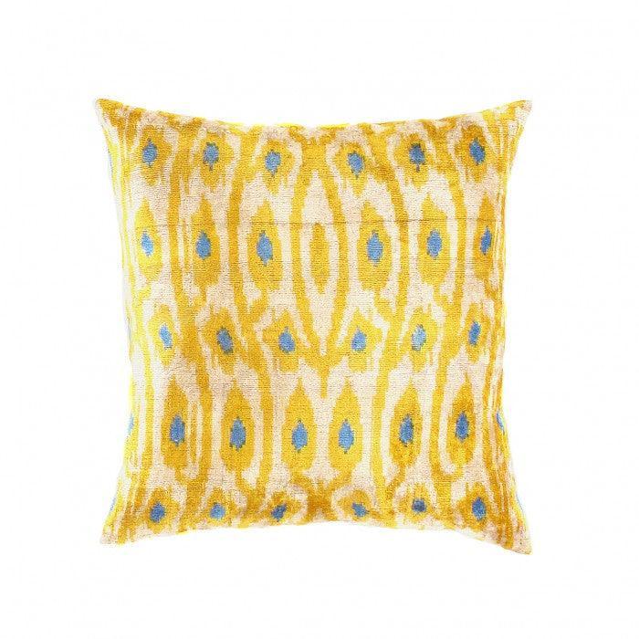 Canvello Handmade Decorative Ikat Pillow - 24" X 24" Canvello