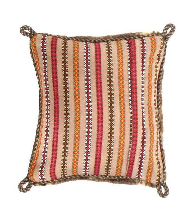 Canvello Handmade Gabbeh Lori Pillow - 12" X 12" Canvello