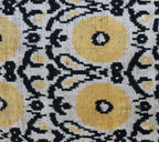 Canvello Handmade Gray Ivory Yellow Velvet Throw Pillows - 20x20, texture detail - House Of Avana