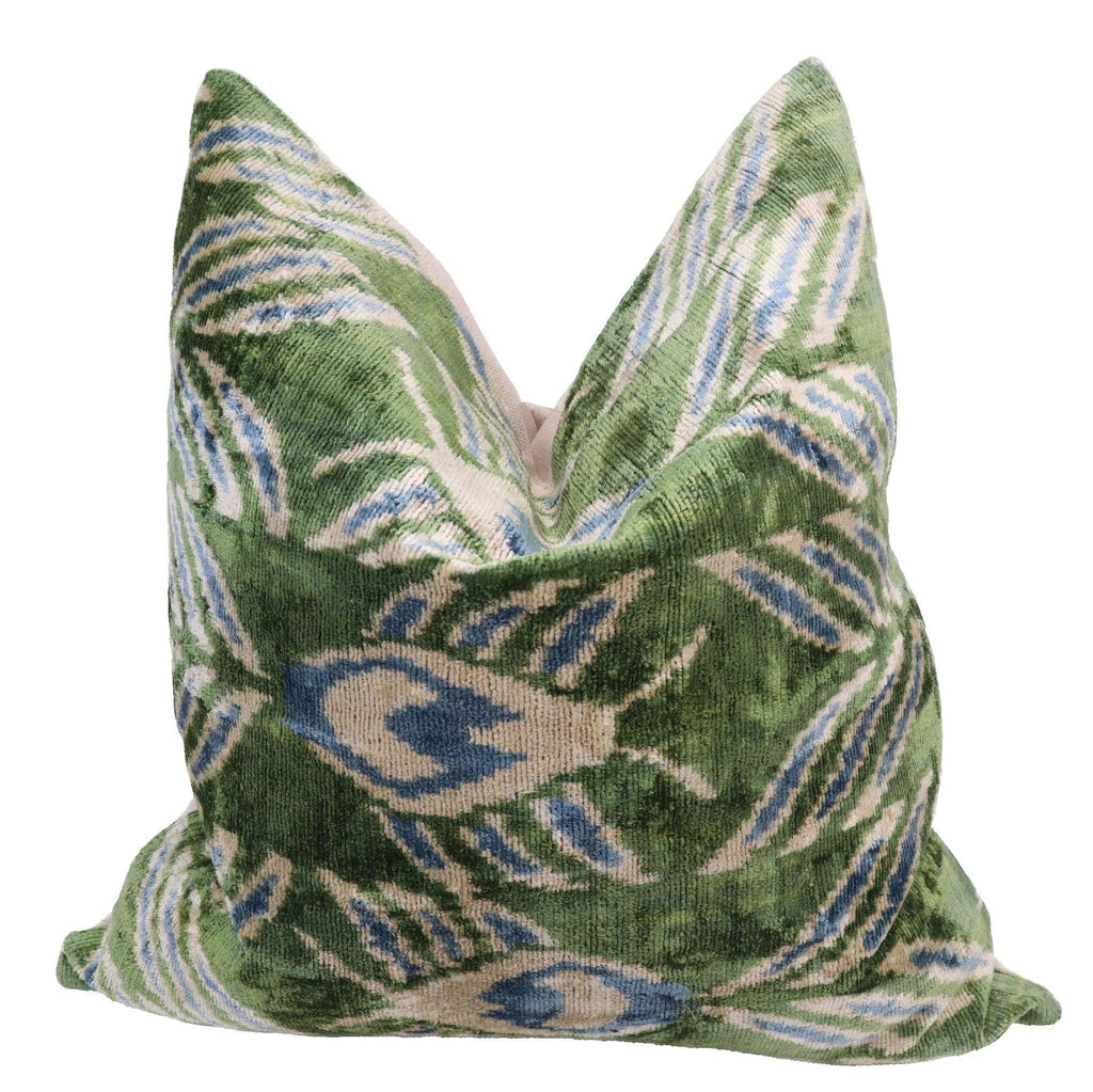 Canvello Handmade Green Velvet Throw Pillows - 20x20 Canvello