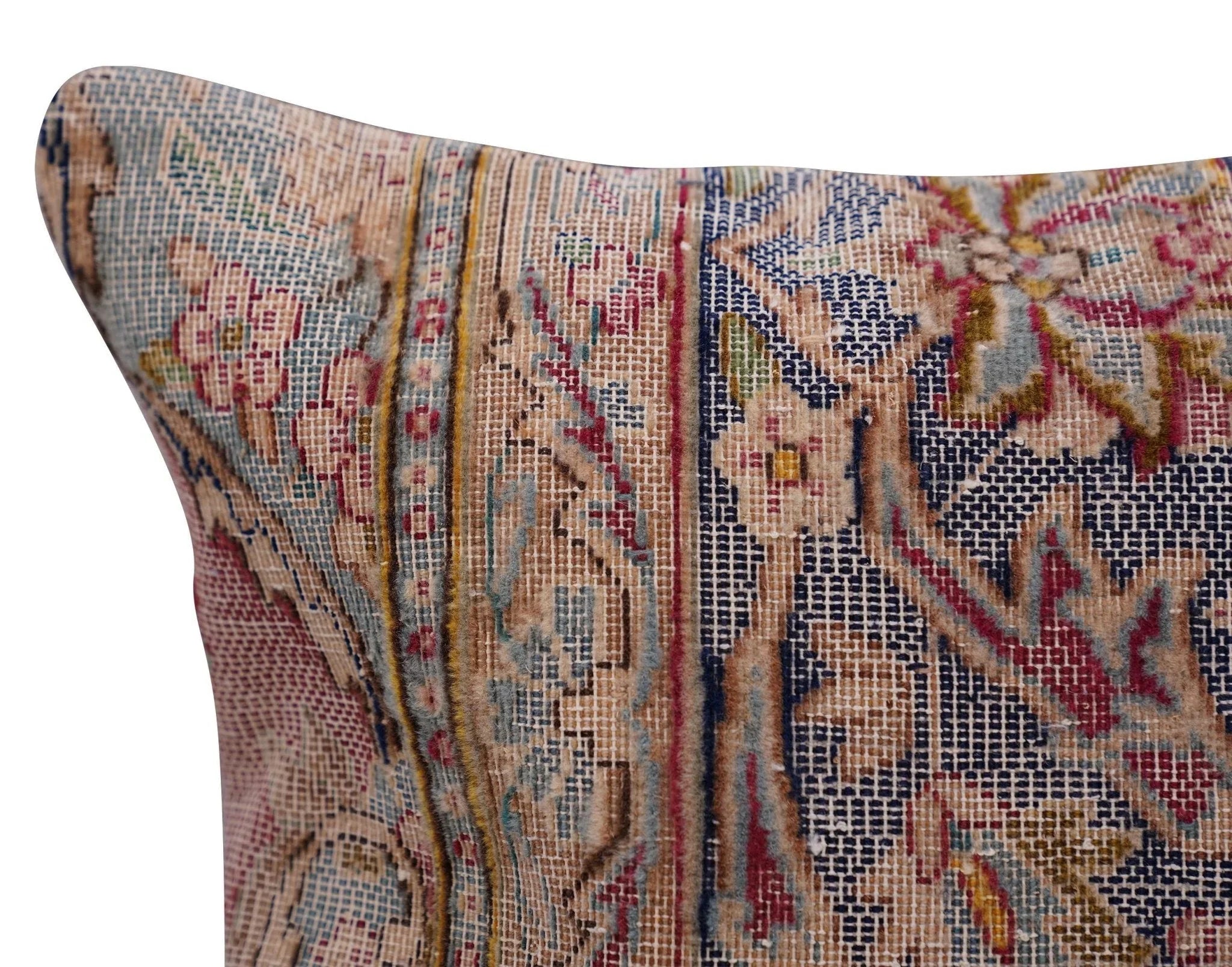 Canvello Handmade Kerman Silkroad Rug Pillows - 18"x18" Canvello
