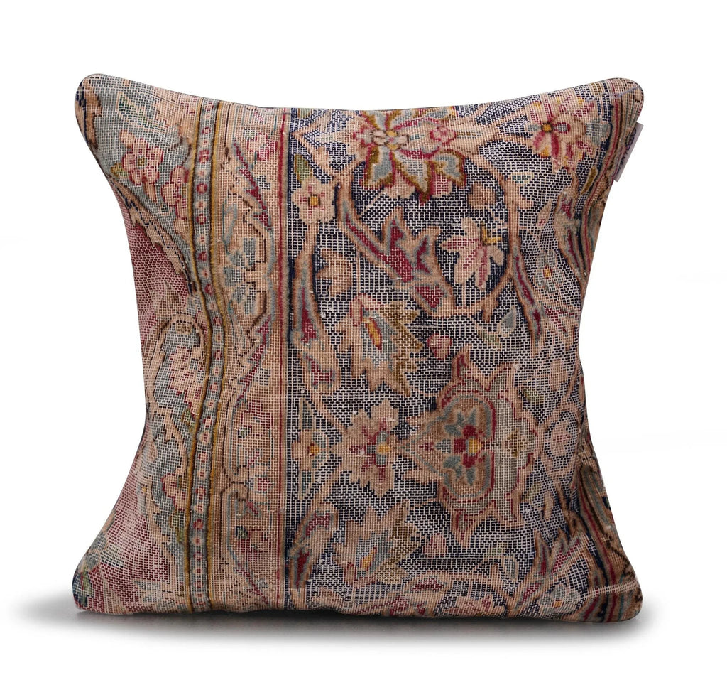 Canvello Handmade Kerman Silkroad Rug Pillows - 18"x18" Canvello