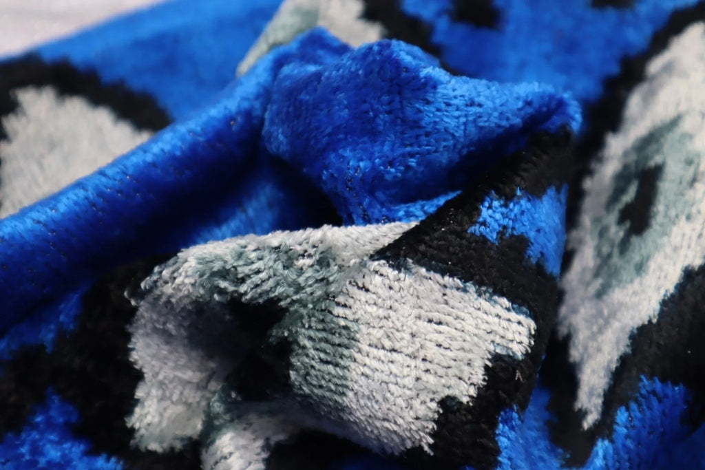 Canvello Handmade Luxury Handmade Velvet Silk Evil Eye Throw Pillow With Down Insert Canvello