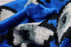 Canvello Handmade Luxury Handmade Velvet Silk Evil Eye Throw Pillow With Down Insert Canvello