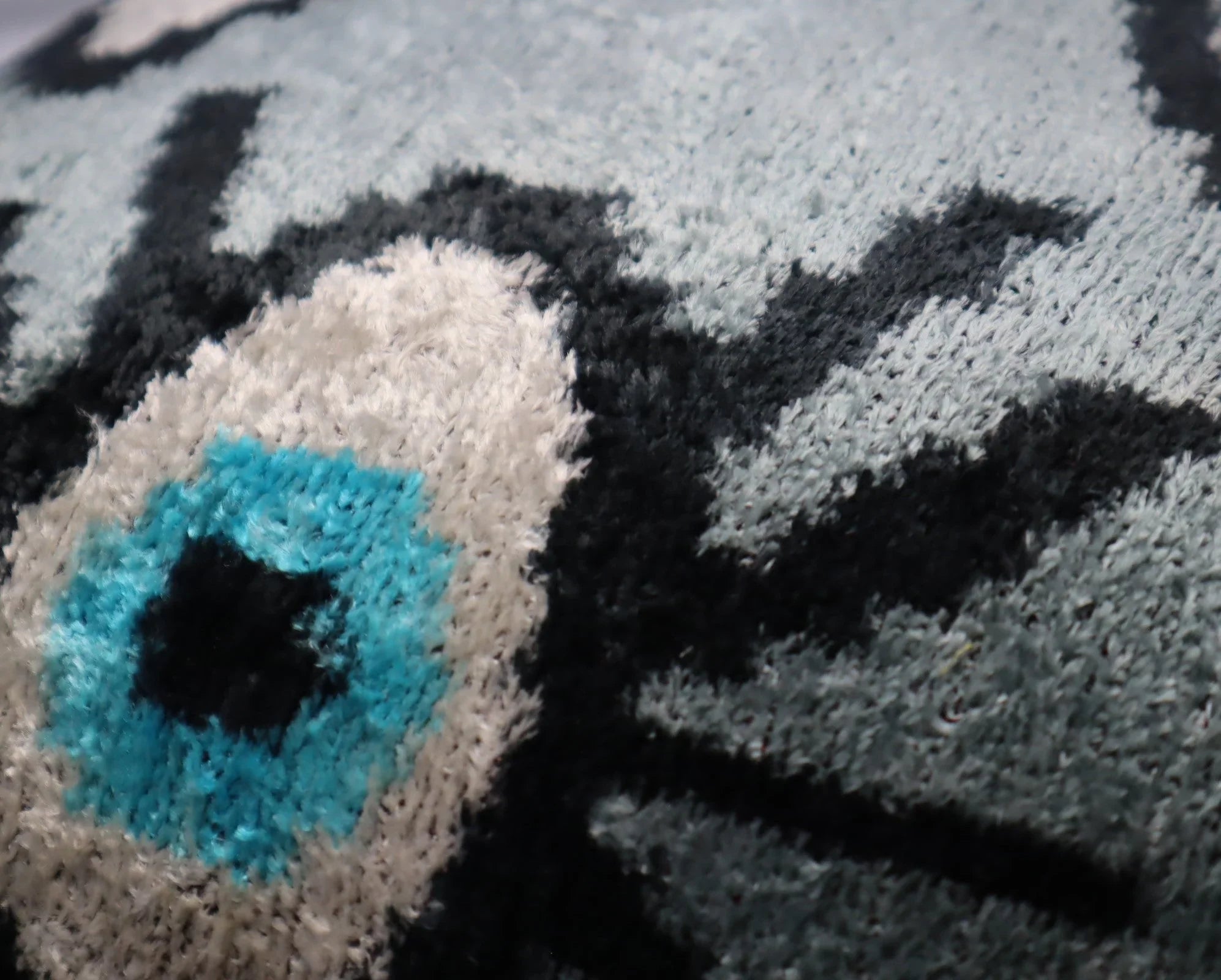 Canvello Handmade Luxury Handmade Velvet Silk Evil Eye Throw Pillow With Down Insert Canvello