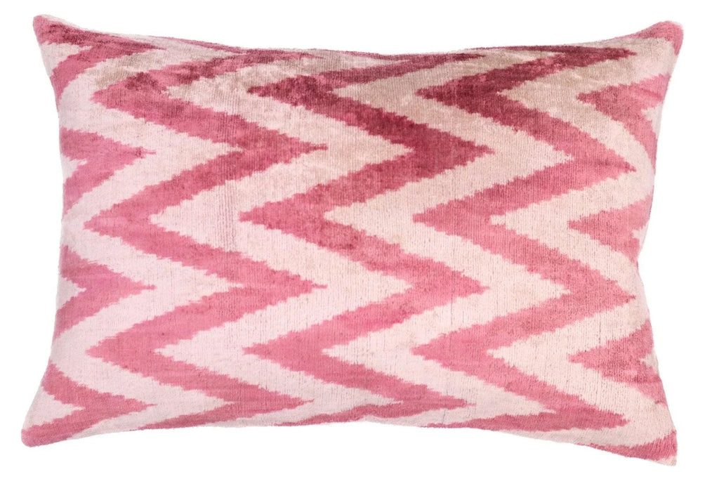 Canvello Handmade Luxury Pinkish Velvet Throw Pillow - 16x24 Canvello