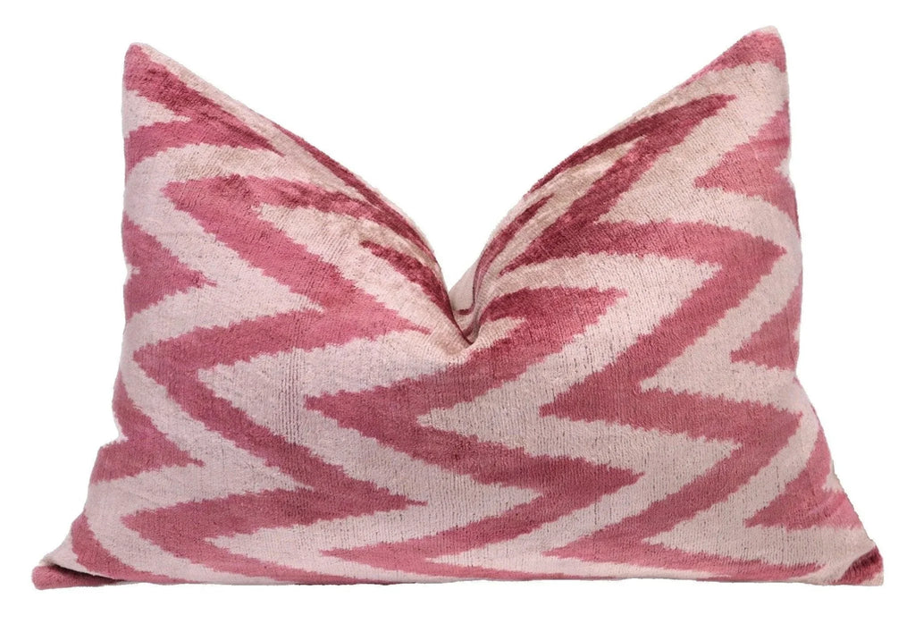 Canvello Handmade Luxury Pinkish Velvet Throw Pillow - 16x24 Canvello