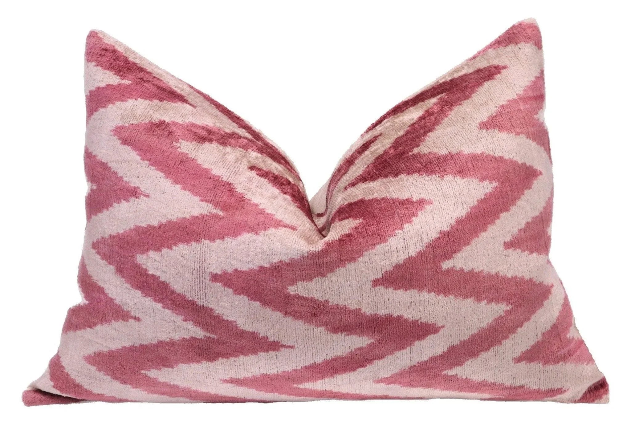 Canvello Handmade Luxury Pinkish Velvet Throw Pillow - 16x24 Canvello