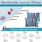 Canvello Handmade Luxury Rainbow Pillow with Down Insert Canvello