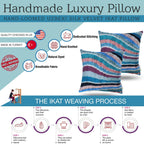 Canvello Handmade Luxury Rainbow Pillow with Down Insert Canvello