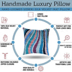 Canvello Handmade Luxury Rainbow Pillow with Down Insert Canvello