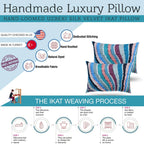 Canvello Handmade Multi Color Rainbow Pillow - 16x24 Canvello