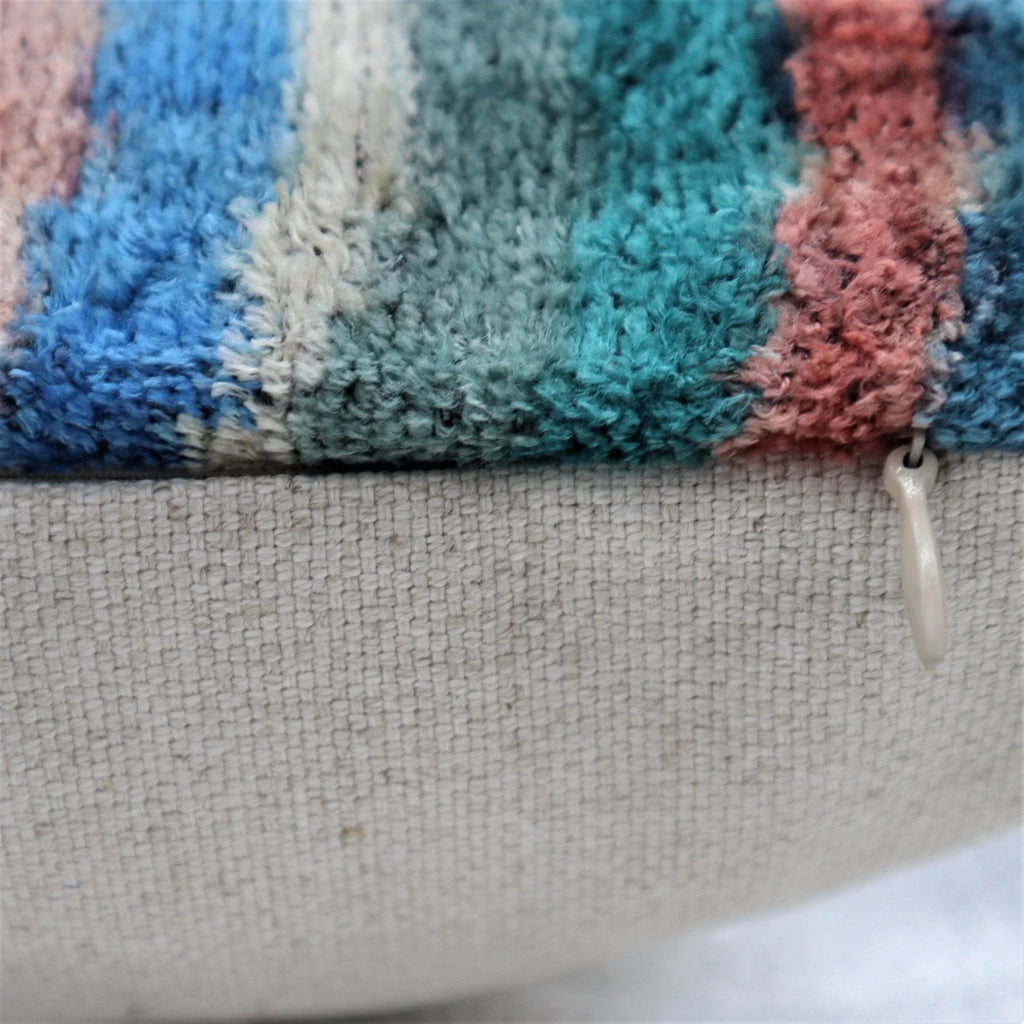 Canvello Handmade Multi Color Rainbow Pillow - 16x24 Canvello