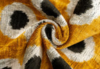 Canvello Handmade Polka Dot Velvet Throw Pillow in Mustard Yellow - Perfect for Modern and Eclectic... - House Of Avana