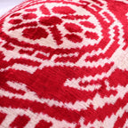 Canvello Handmade Red Super Soft Pillow With Down Insert- 16"x24" Canvello