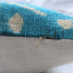 Canvello Handmade Tiger Print Blue Throw Pillows - 16X24 in Canvello