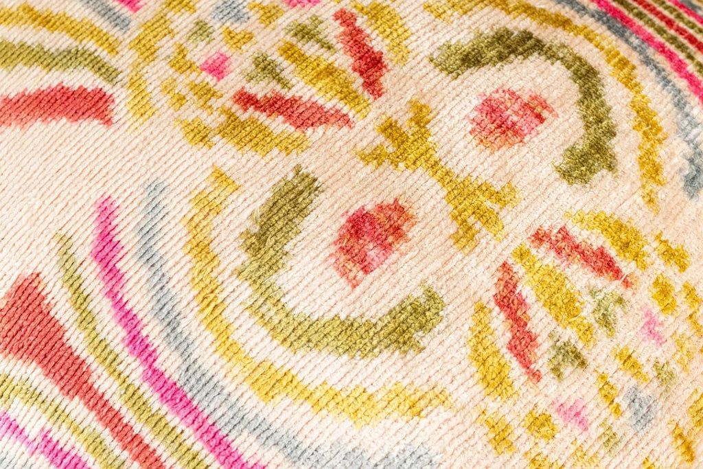 Canvello Luxurious 16x24 Handmade Velvet Silk Pillow with Premium Down Feather Insert -  Beige Pink Canvello