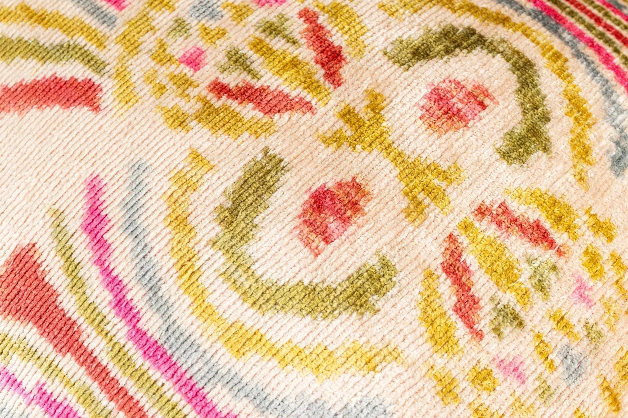 Canvello Luxurious 16x24 Handmade Velvet Silk Pillow with Premium Down Feather Insert -  Beige Pink Canvello