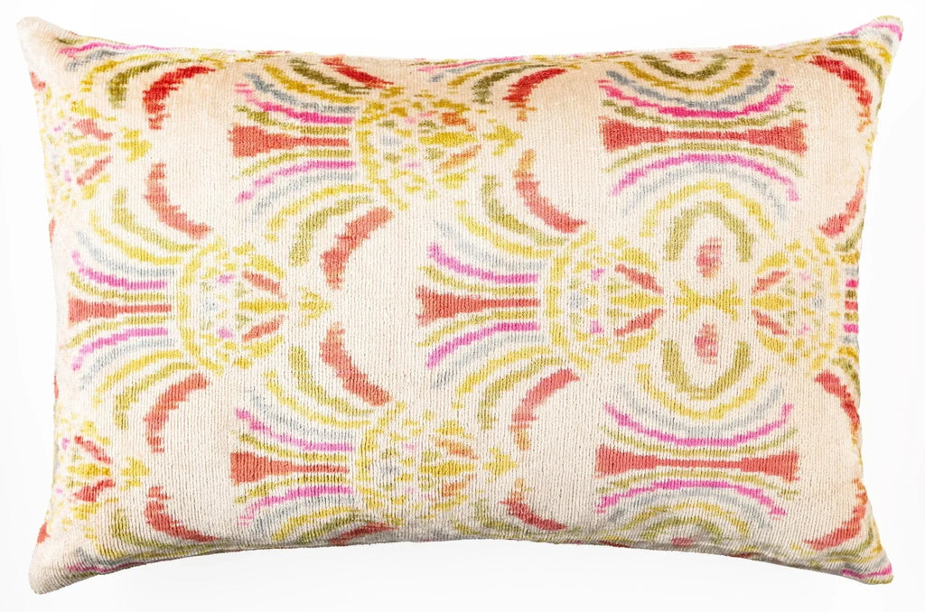 Canvello Luxurious 16x24 Handmade Velvet Silk Pillow with Premium Down Feather Insert - Beige Pink,... - House Of Avana